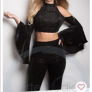 Prom 2 piece pants formal outfit Lafemme